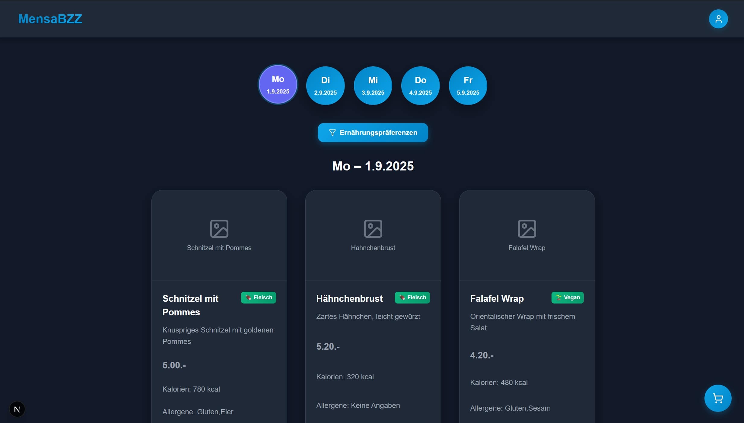 I2B Mensa App